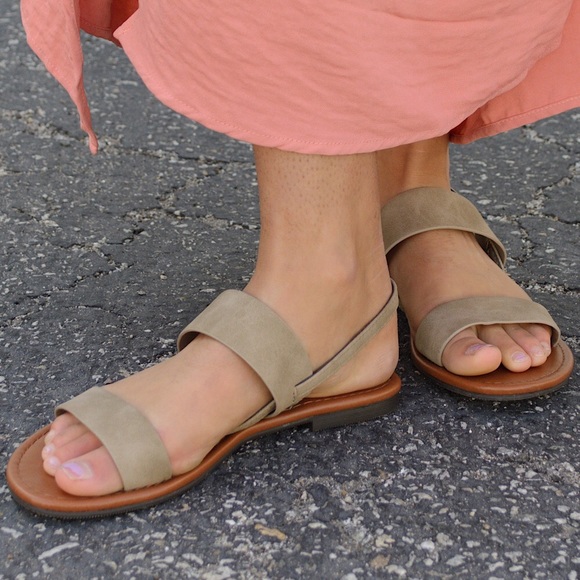 Vegan Suede Slingback Sandal - Picture 4 of 7